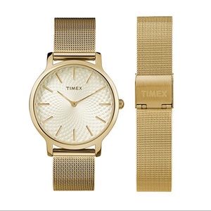 Timex Metropolitan 40mm Gold Stainless Steel Watch